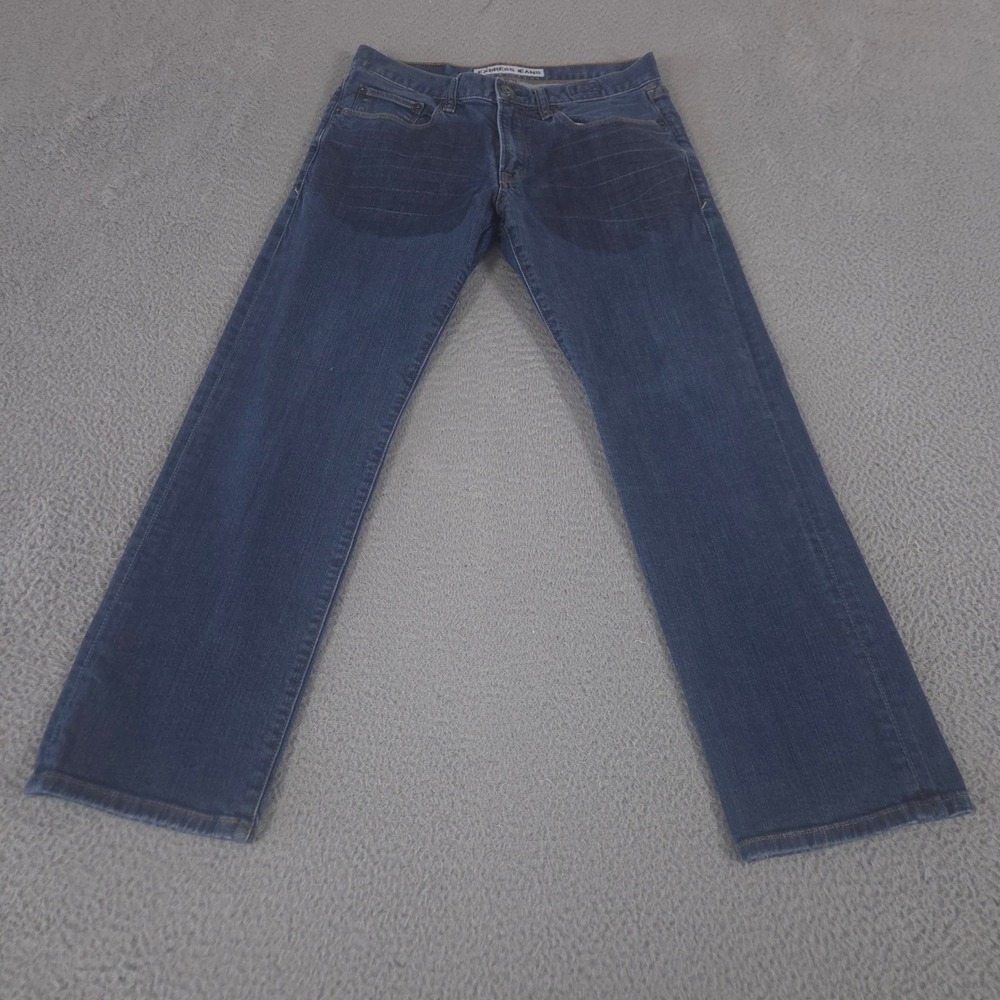 Express Jeans Mens 30x30‎ Blue Rocco Straight Leg Stretch Denim Slim Fit Casual